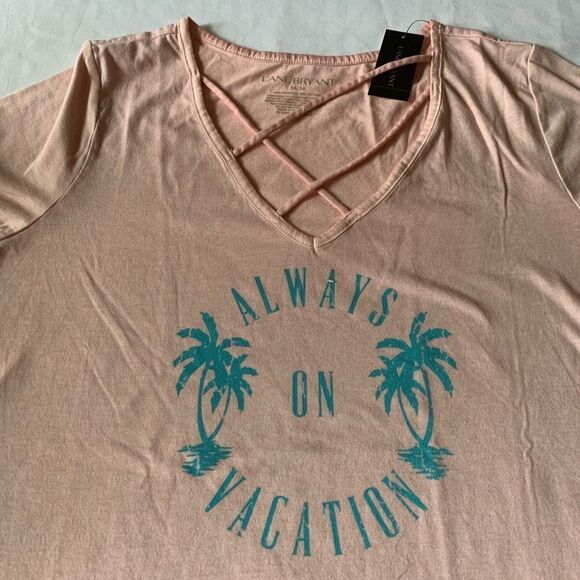 Lane Bryant NWT Always On Vacation Tee - Picture 3 of 4